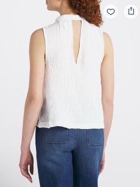 Cloth & Stone Sleeveless Elastic Neck Top Medium